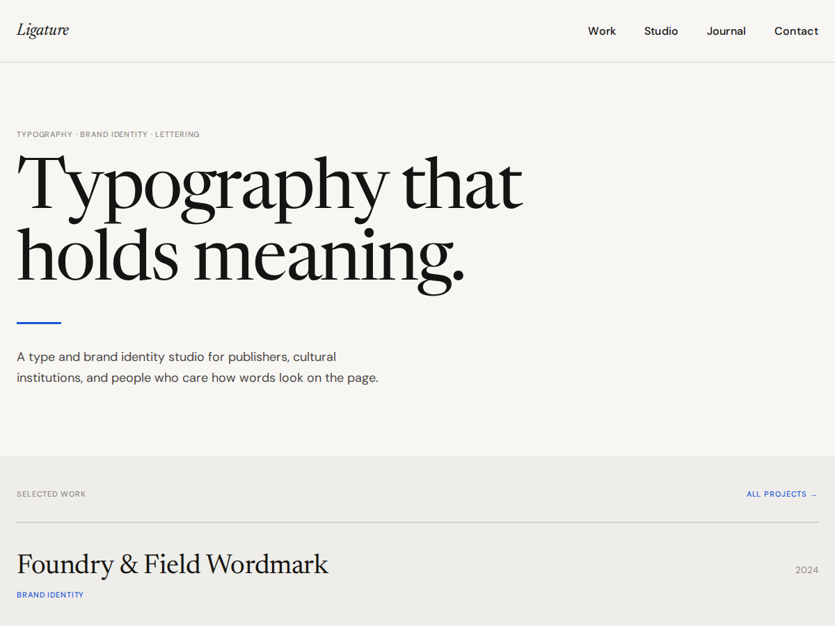 Ligature theme screenshot