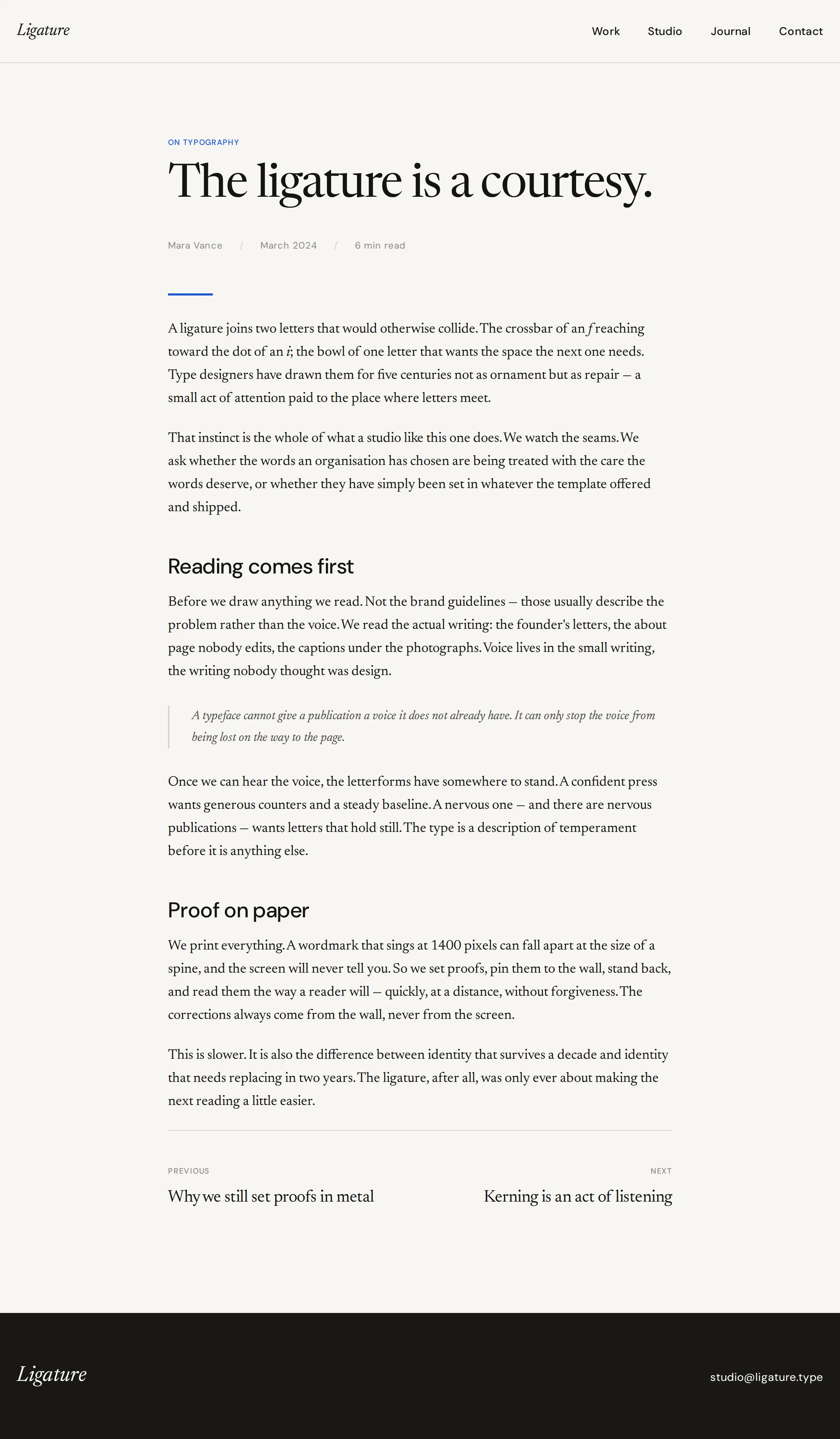 Journal Post preview