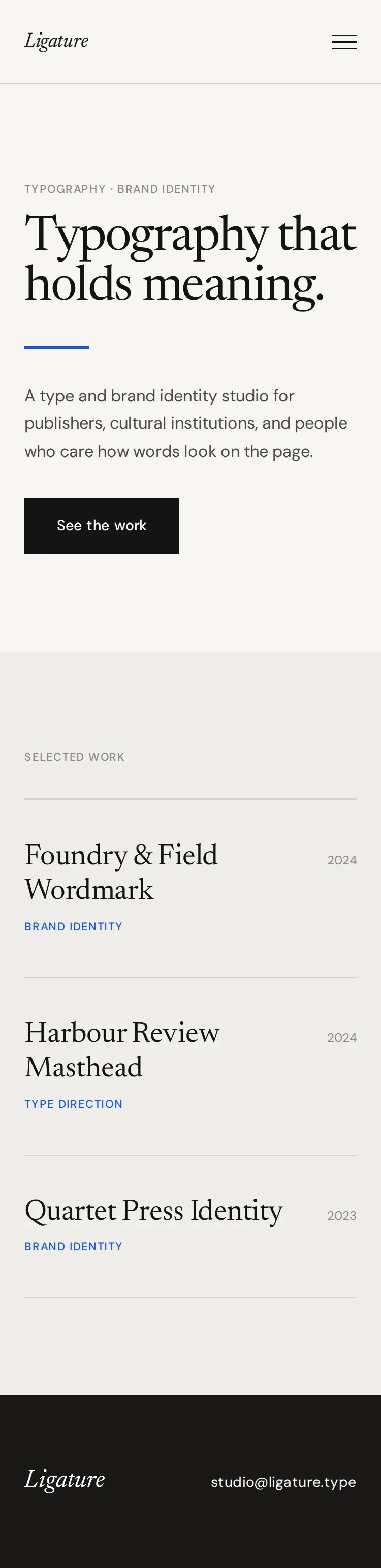 Front — 375px preview
