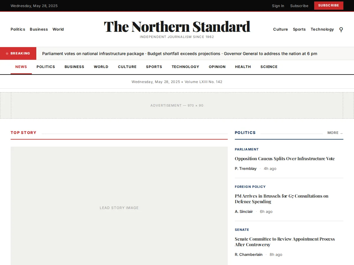 Front Page preview