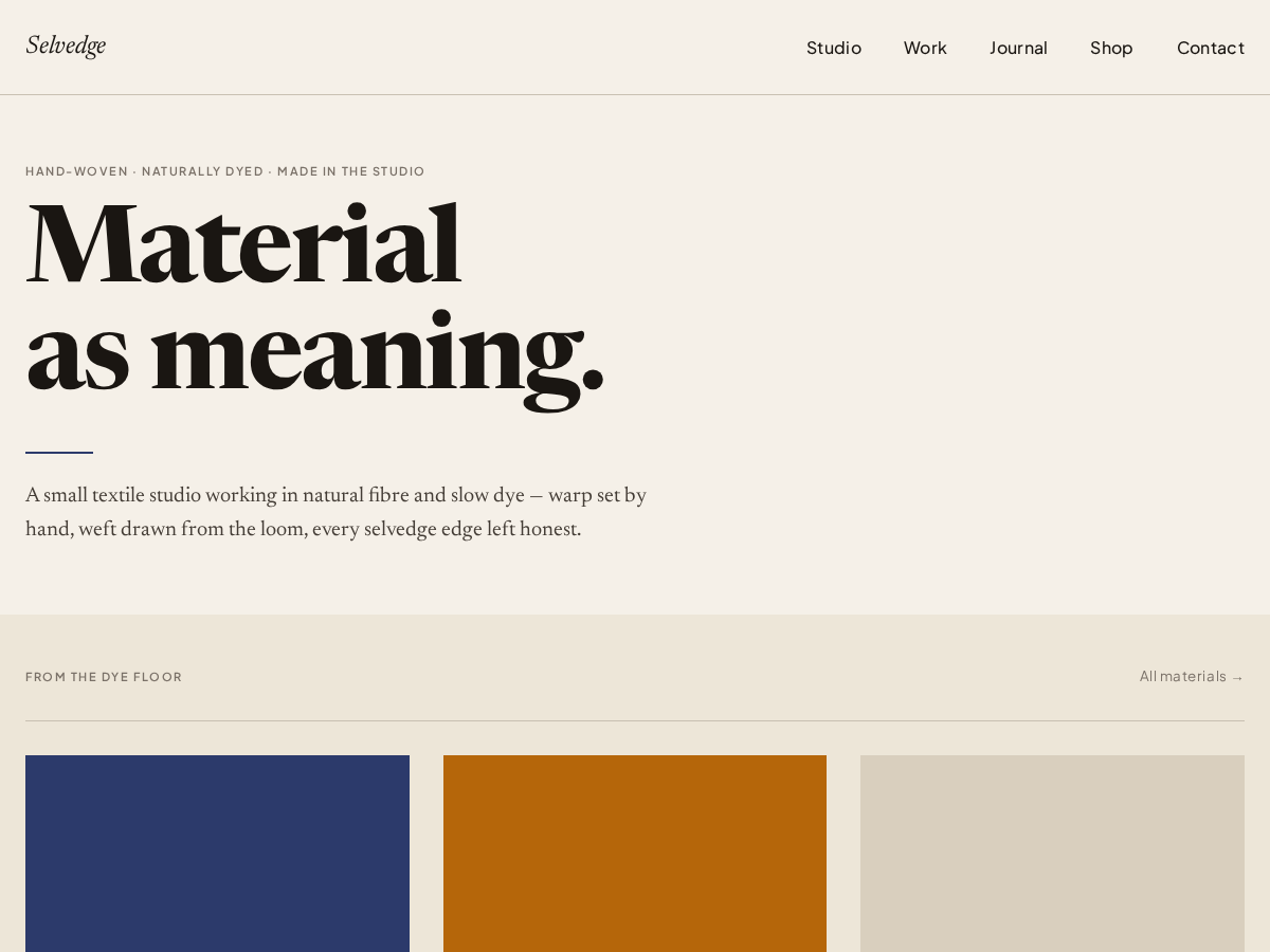 Selvedge theme screenshot