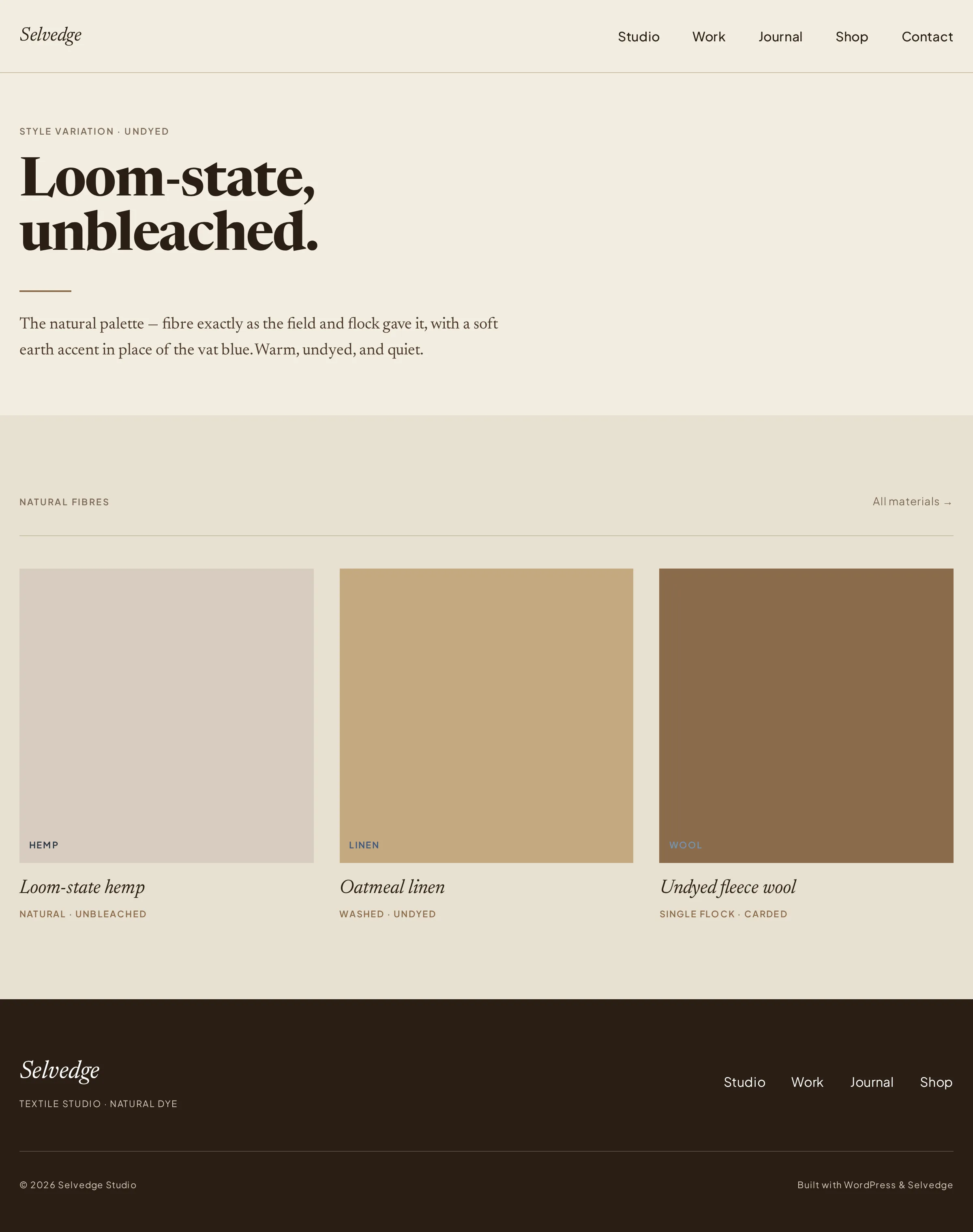 Undyed variation preview